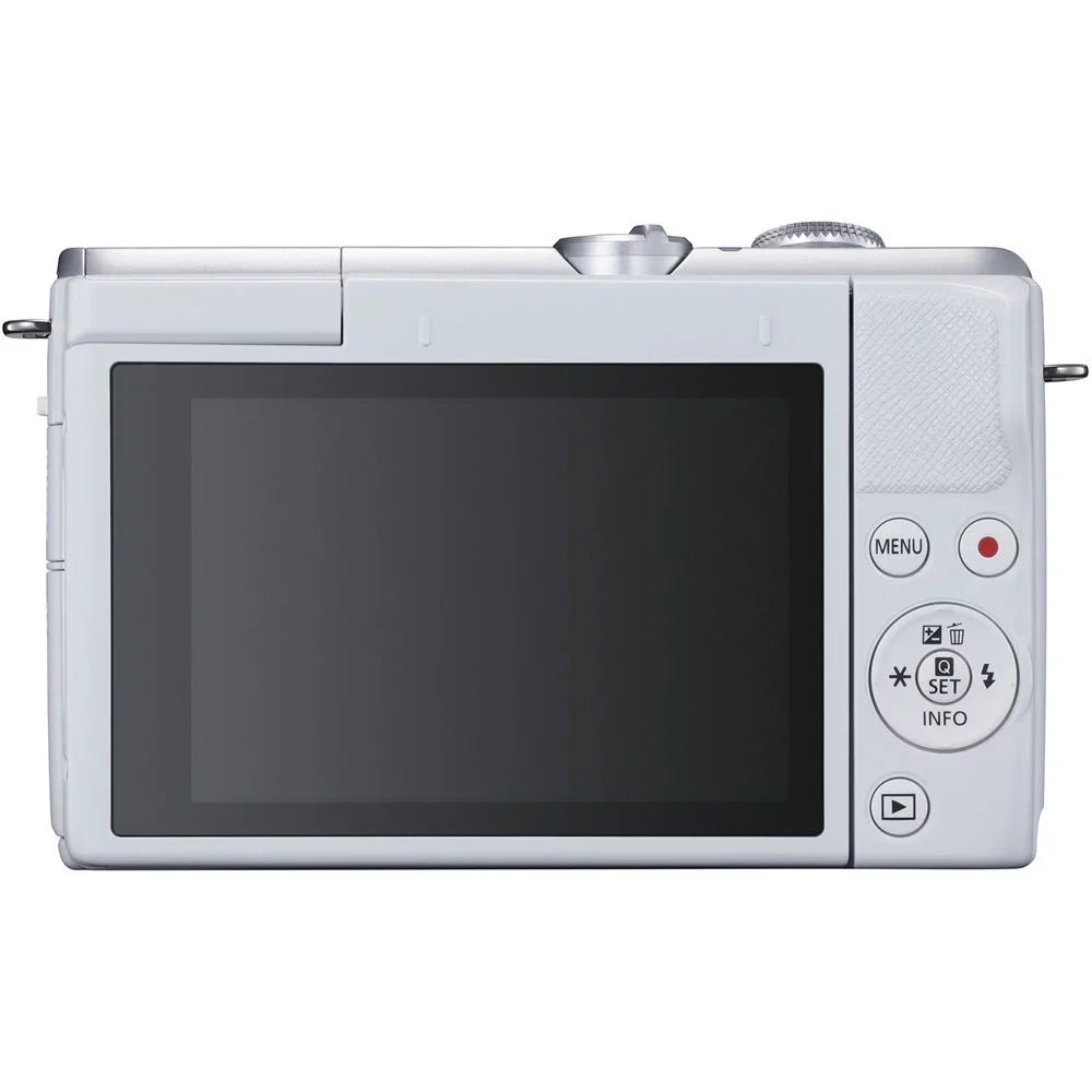 M200 15-45mm Cap Wallet Memory Cleaning Flex Strap Camera with (3700C009) + + + Canon + Lens EOS Card Kit Tripod + Reader Case + + Mirrorless + 64GB Card Hand (White) Keeper Memory