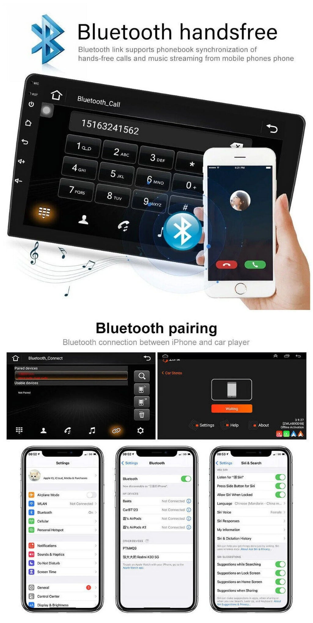 inch Carplay Stereo Screen WIFI HD FM E46 Auto RDS GPS 12 Android 9 Touch BMW Car Radio Bluetooth M3 for 2+32GB USB Apple Android