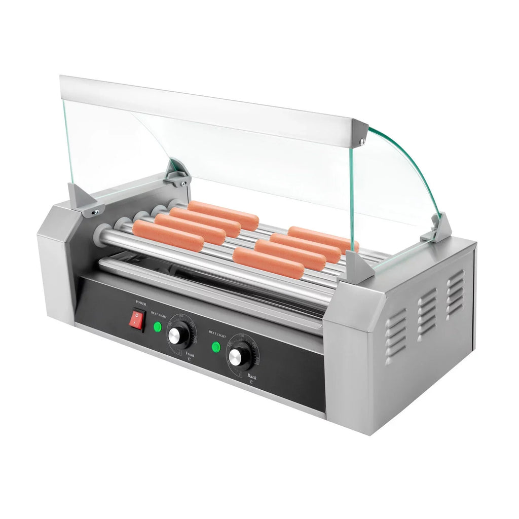 Rollers Stainless Dog 0-250℃ Machine Grilling W/5 110V 12-Hot Set DENEST Sausage Holds