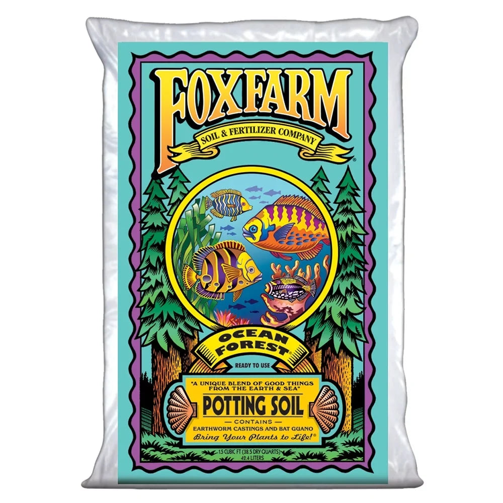 Bags 1.5 Forest pH, 6.3-6.8 Ocean Foxfarm Cubic Garden Soil Potting Feet, 9 Pack
