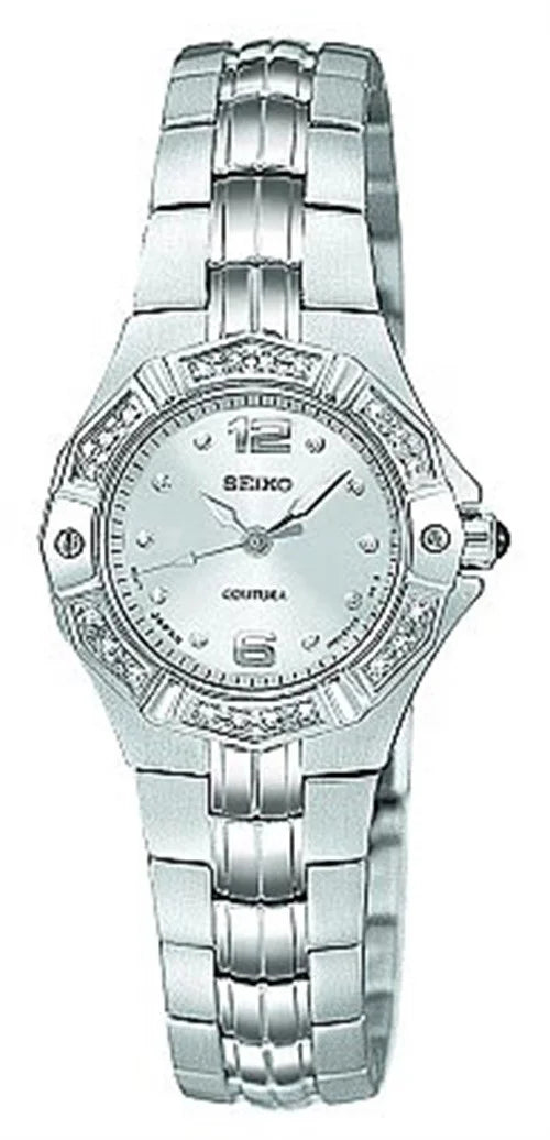 SXGN25 Watch Women's Diamond Coutura Seiko Silver-Tone