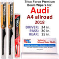 Performance allroad Wipers Beam A4 2018 3) Audi Wiper w/Rear (Set of