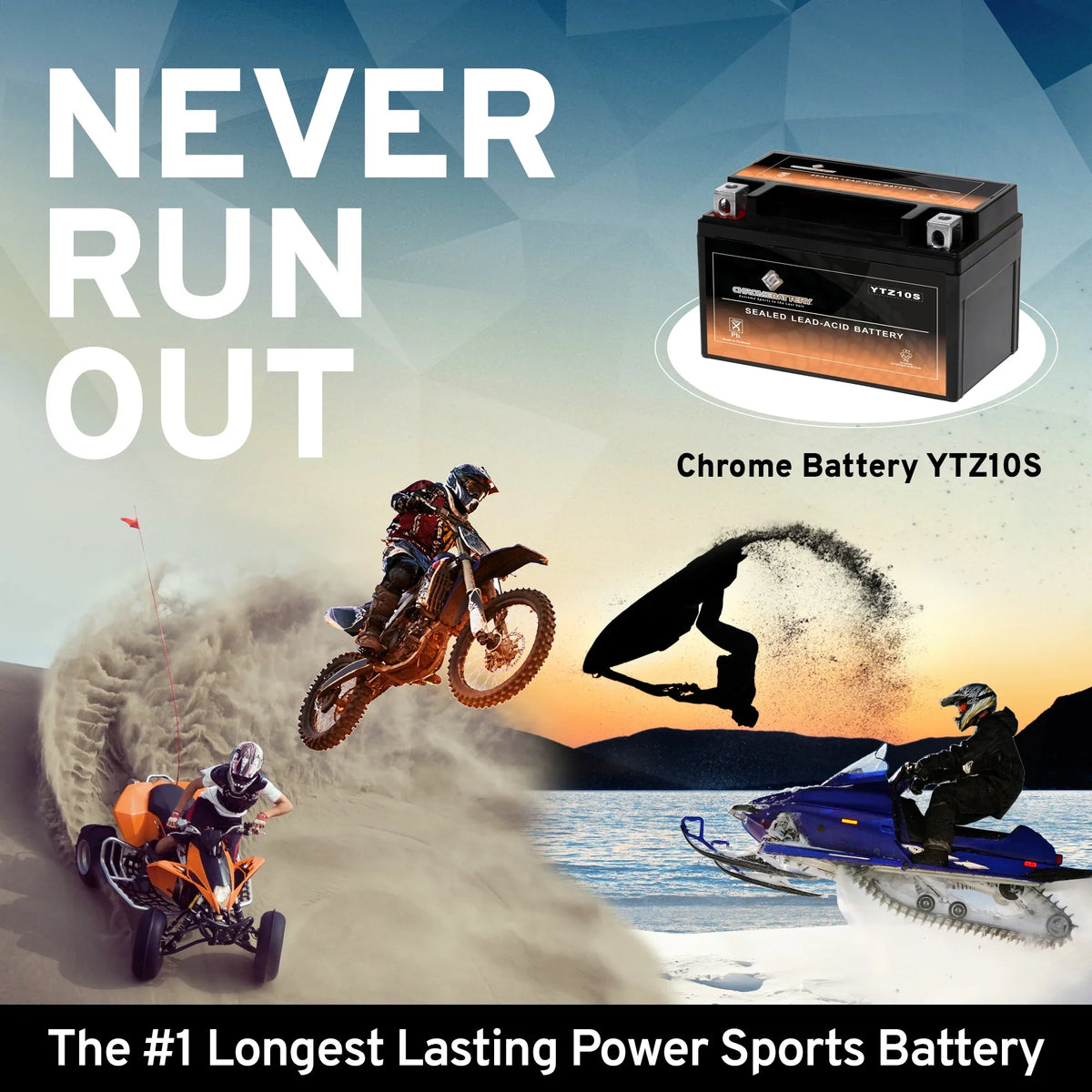 1000 2018) (YTZ10S 190 Battery Motorcycle Al8 Gsx-r1000, CCA) Battery Cc (2017 - YTZ10S-BS Suzuki Ah, Volt,8.6 Z, Years 12 Chrome for