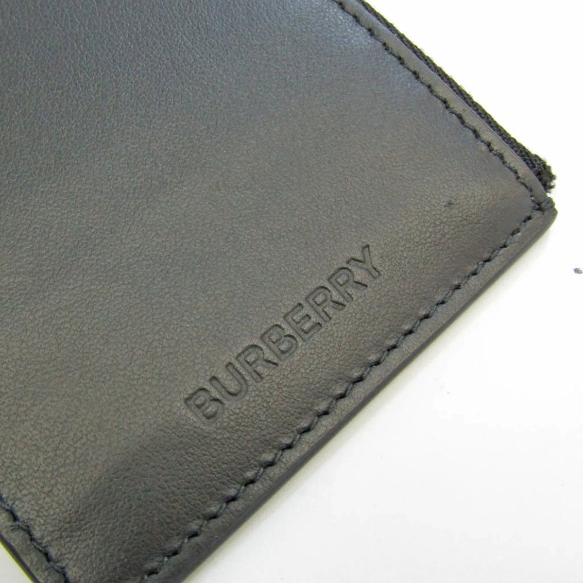 Pre-Owned 8051832 Card Burberry Coin Leather (Good) Case Case Black
