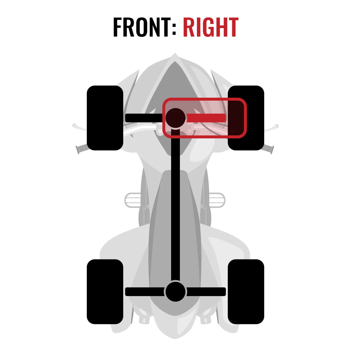 4x4 FI Grizzly Front Right Auto XTA EPS with Axle Yamaha YFM700 compatible SE Sixity 2014-2015