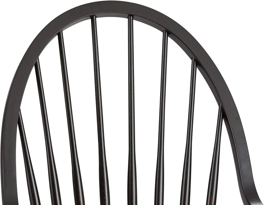 Chair, X Windsor Arm D25 Black H41, Back X W25