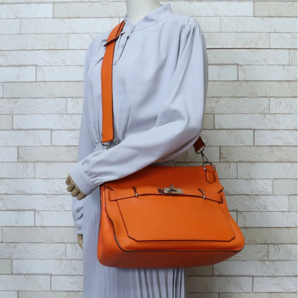 (Good) HERMES Hermes Orange Bag Gypsière Clemence Pre-Owned Women's BRB10010000013133 Taurillon Shoulder 34