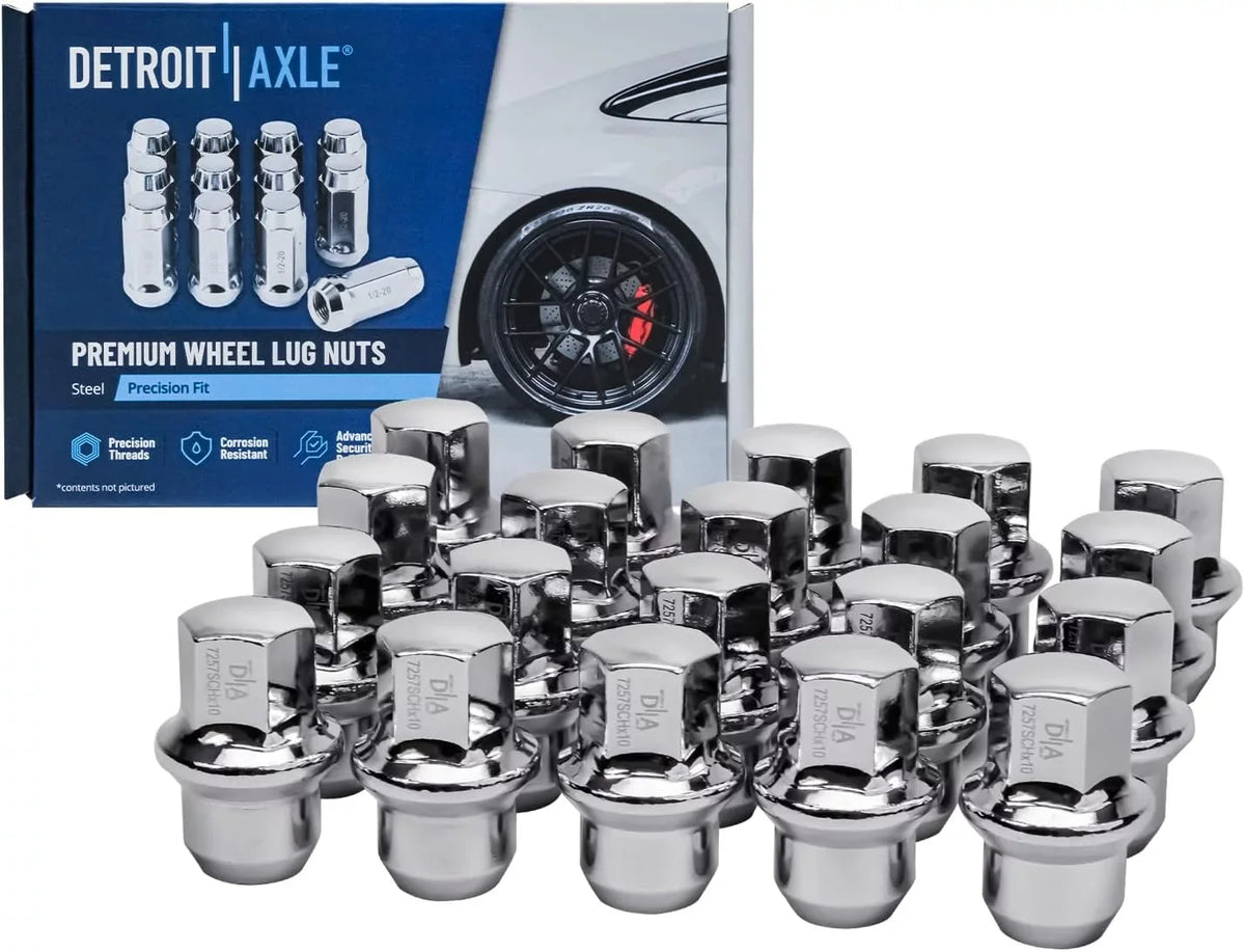 & 30pc Disc Replacement Front Pads - Rotors Town Routan Brake Ram Detroit C/V Axle Grand Lug Country - 330mm Caravan Nuts for 328mm Set Rear +20pc
