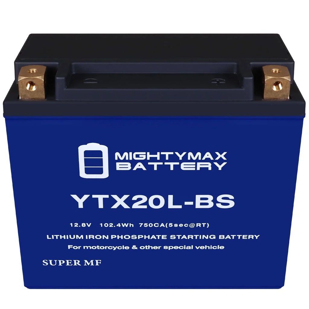 Replacement 4-TEZ, Battery compatible GTX 94-07 Models YTX20L-BS RXP Lithium with SeaDoo All
