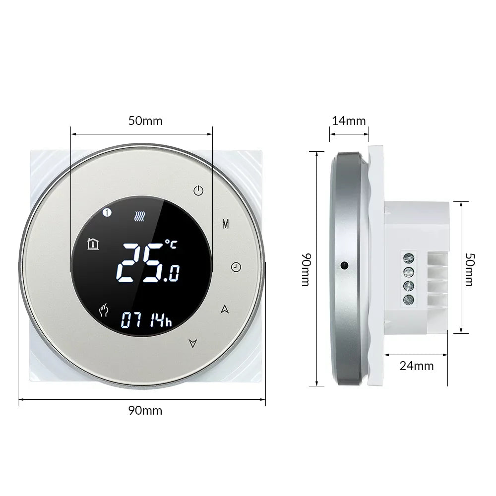 Echo/ with Programmable Heating Compatible LCD Gas Touchscreen Controller HomeIFTTT Control with Dry Backlight Voice Boiler