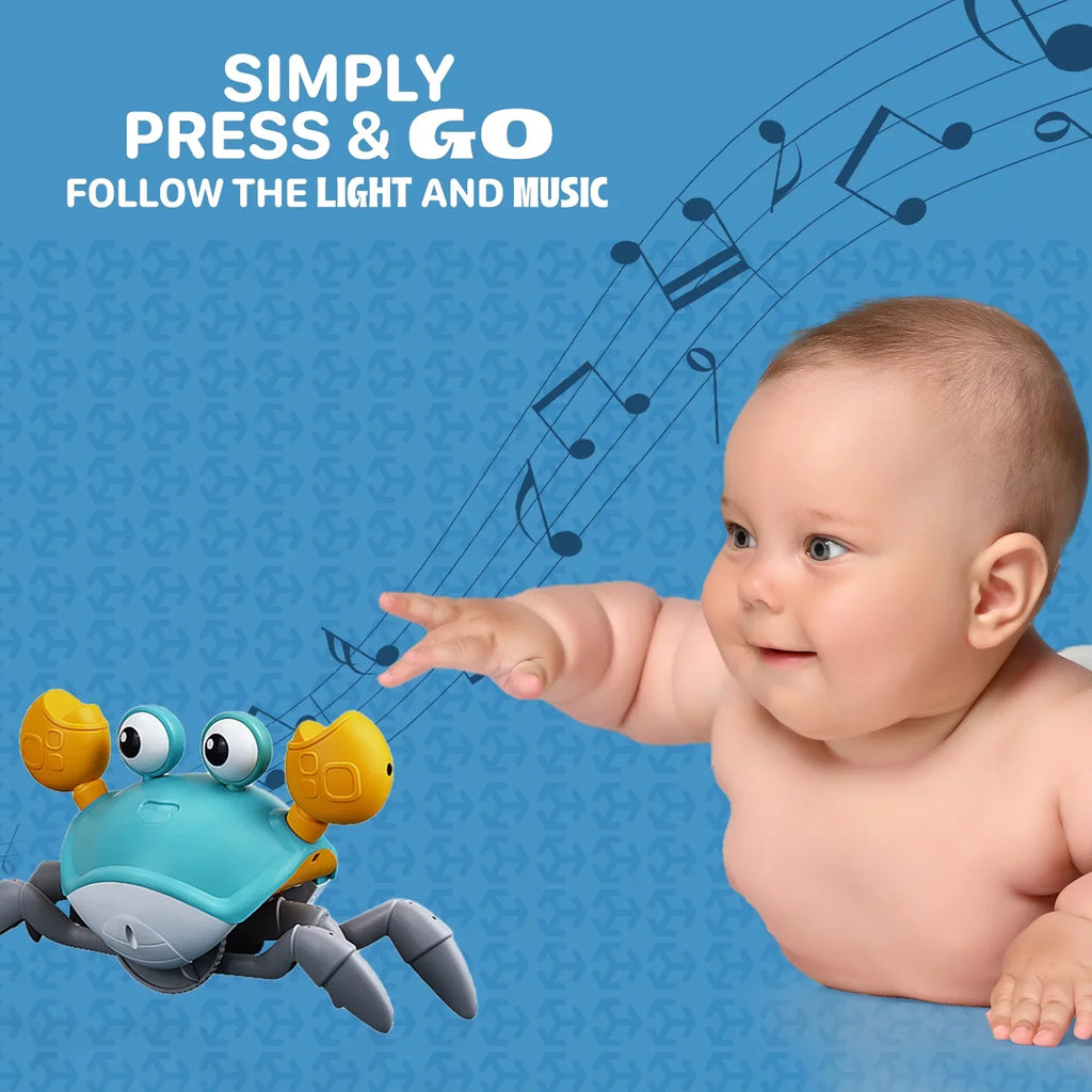 For Crab Time, Tummy Kids 6-12 Light Music And Learning And 0-6 Crawl Months Toddlers Years Kids And Gift Crawling - Favorite Little Entertaining Aura Beautiful With Cognitive Development