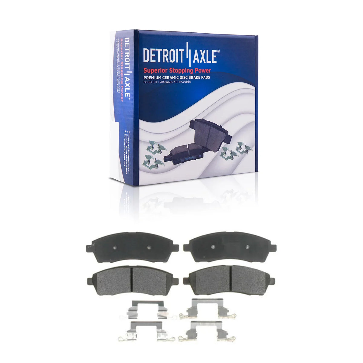 Ford - Brakes 2000 2003 F-250 Rotors 8 1999 99-04 Replacement Kit Slotted & Pads Drilled F-350 Axle Excursion Super Rear Duty Ceramic 2001 Lugs 2004 Brake for 2002 Detroit Brake