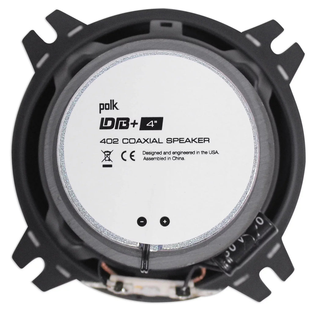 Amp Audio Tower (2) For 4" 2-Channel Polk Chrome ATV/UTVCART Speakers+MTX