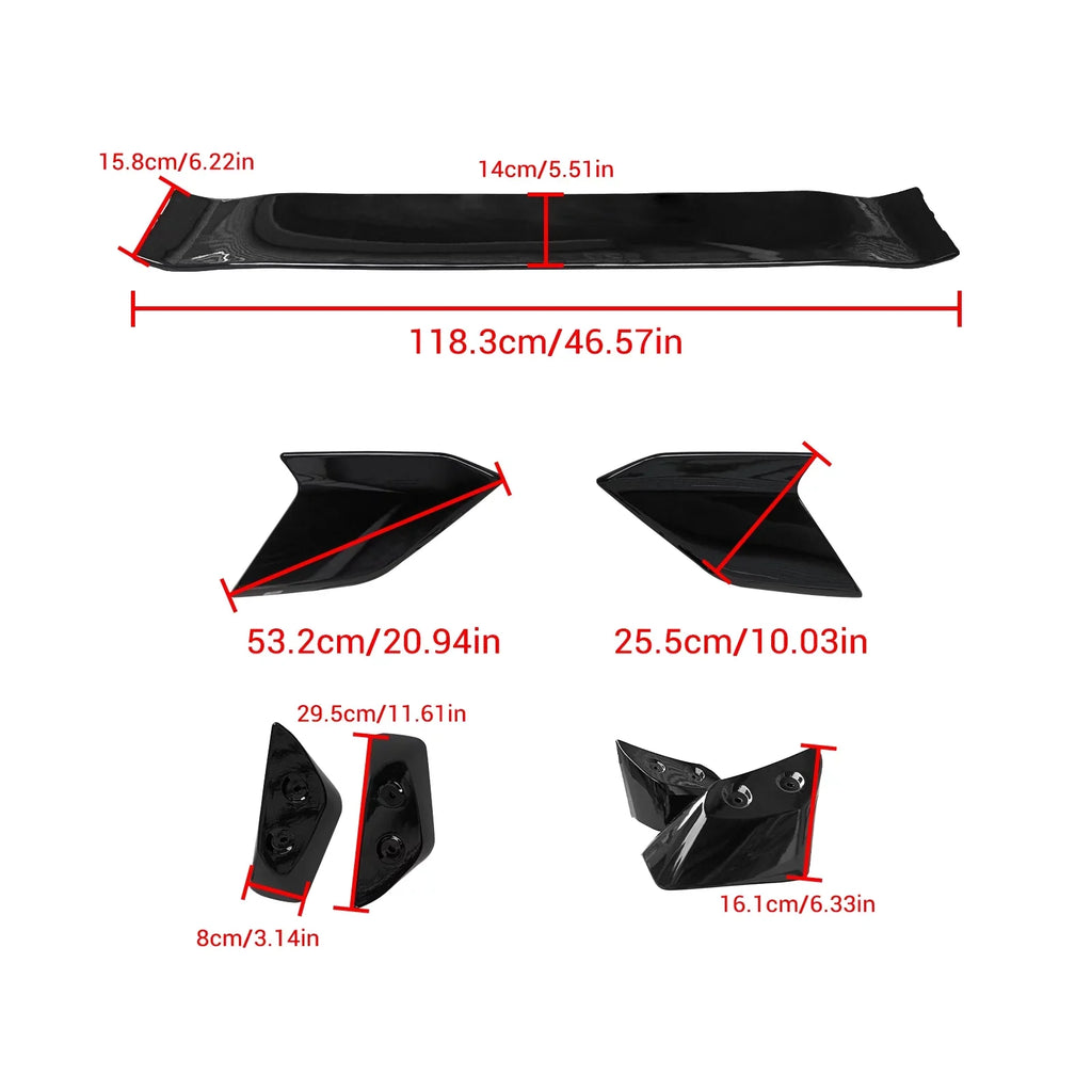 Rear Wing Spoiler NINTE Trunk Hatchback 2022-2024 Tail Honda Civic 11th for Spoiler