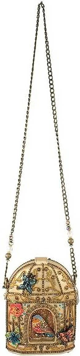 Handbag, Beaded Don't Cagey Multi Mary Frances Crossbody Birdcage Be