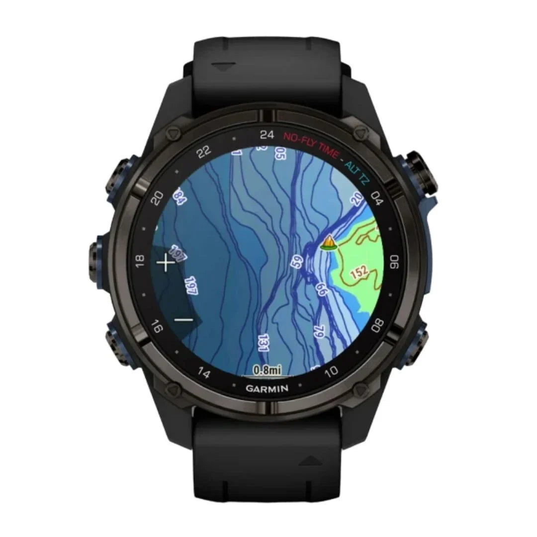 '- Carbon Garmin Ti Mk3i Descent DLC 43mm Gray -