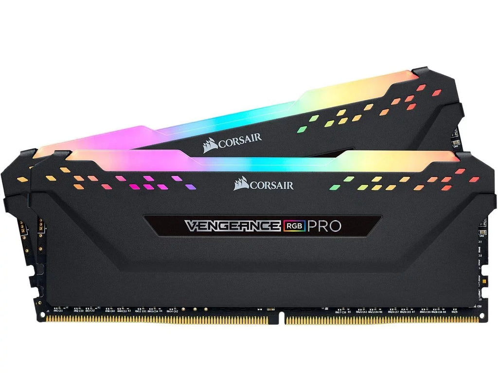 C16 Black RGB 3200MHz LED Desktop - Corsair Memory DDR4 (2x8GB) 16GB Vengeance PRO
