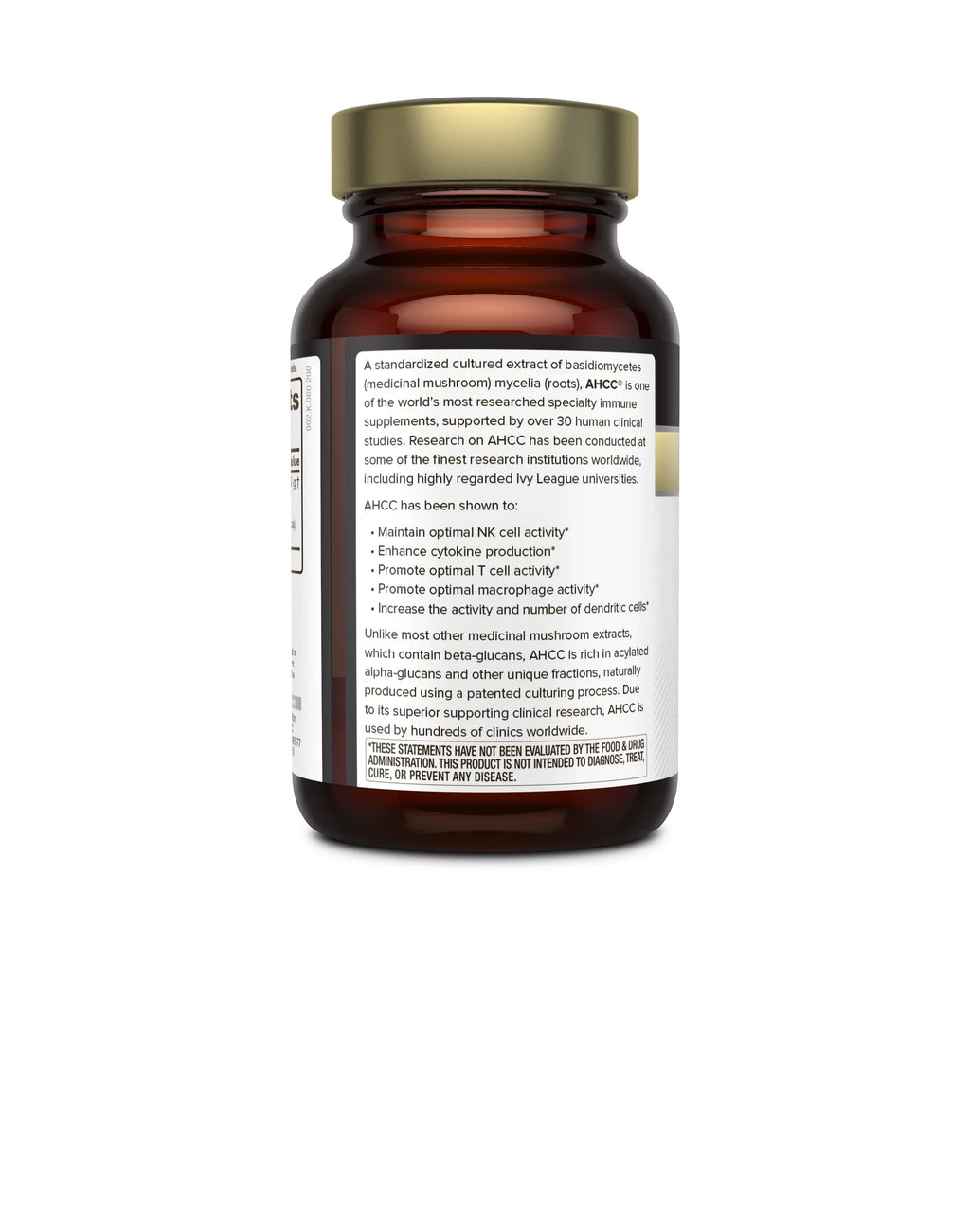 Liver Veggie Cell Maintains Kinoko per AHCC Health, Immune Activity Gold Function, Premium Capsules Killer AHCC Capsule–Supports of & Cytokine Enhances Production–60 Supplement–500mg Natural