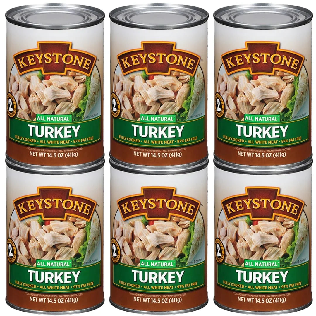 Emergency For ✅ oz Pack) Turkey Keystone and Can All Eat Hiking Backpacking 14.5 (6 to Food ✅ Natural Camping Survival Ready