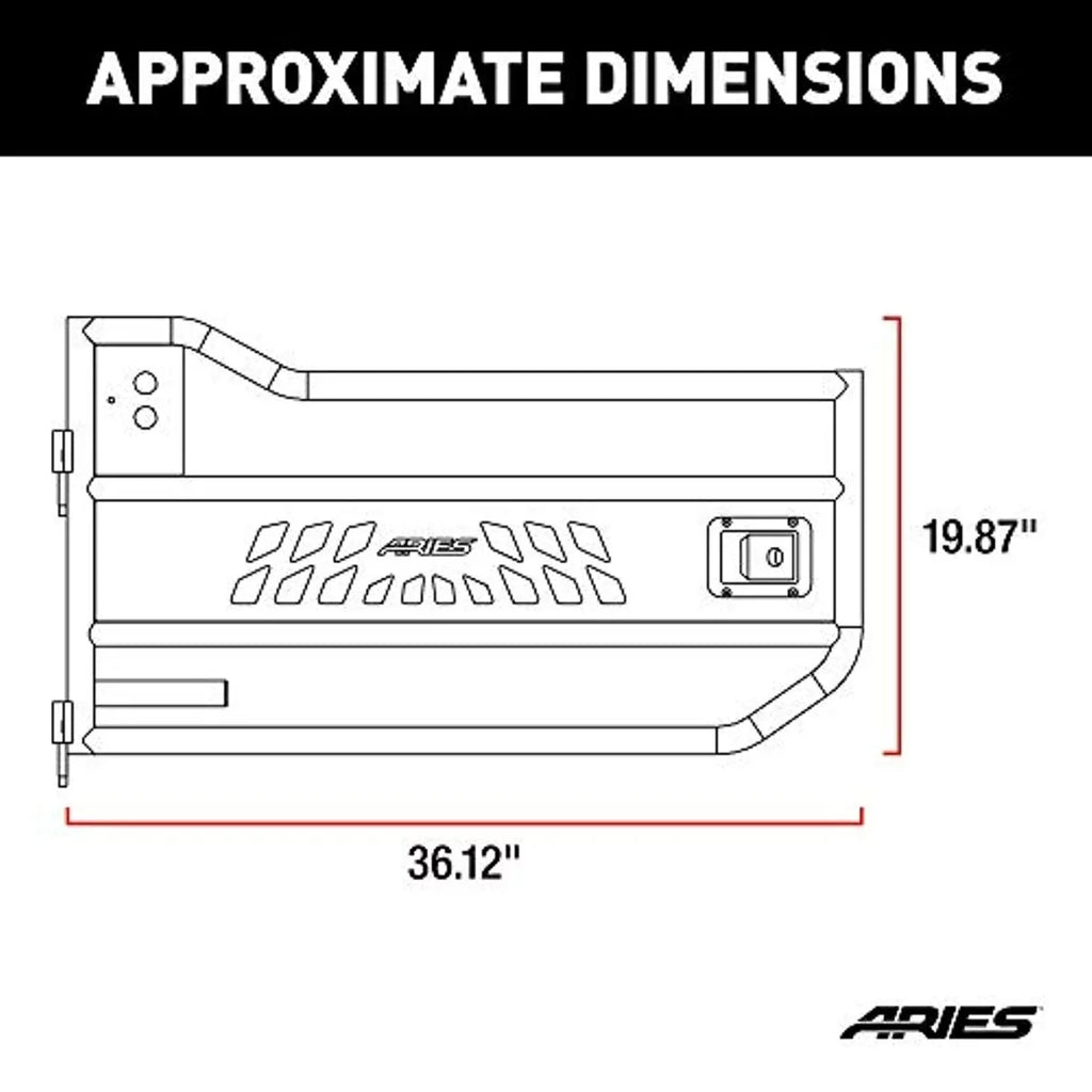 WRANGLER, Tubular select: Door UNLIMITED AR15009 Aries 2008 - JEEP 2013 JEEP WRANGLER Offroad Fits