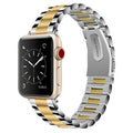 Apple Band 42-44-45-49 for Tone Gold Watch, Odash VL-SS002GLD-45 Stainless Steel Two Silver mm &
