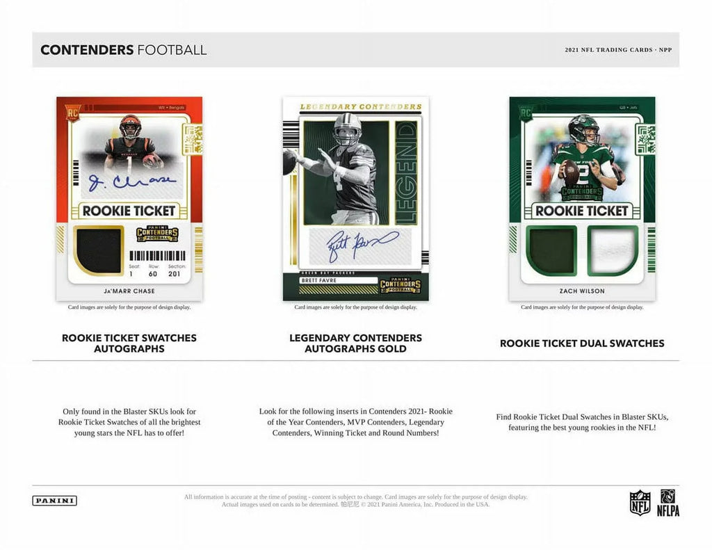 Sealed) Contenders Box (Factory Panini 2021 Blaster NFL