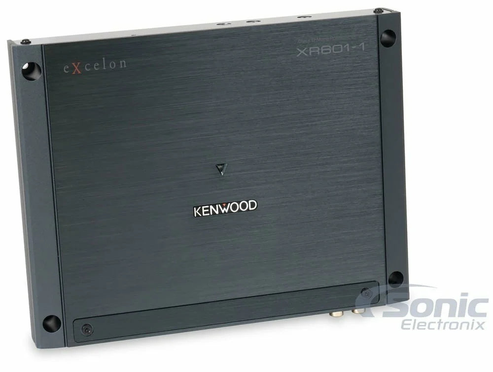 Series 4 XR601-1 w/ Bass Premium eXcelon Wiring NVX 600W Kenwood (400W MVX Kit Monoblock XKIT42 Knob Amp Gauge Class-D Amplifier XR Max 2-ohm Stable + Included RMS) +