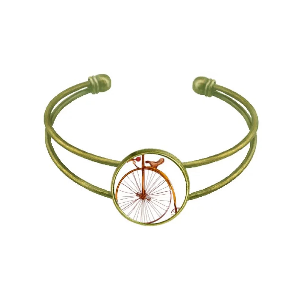 Bangle Open Old Bicycle Cuff Retro Fashioned Britain Bracelet Jewelry Wheeler High