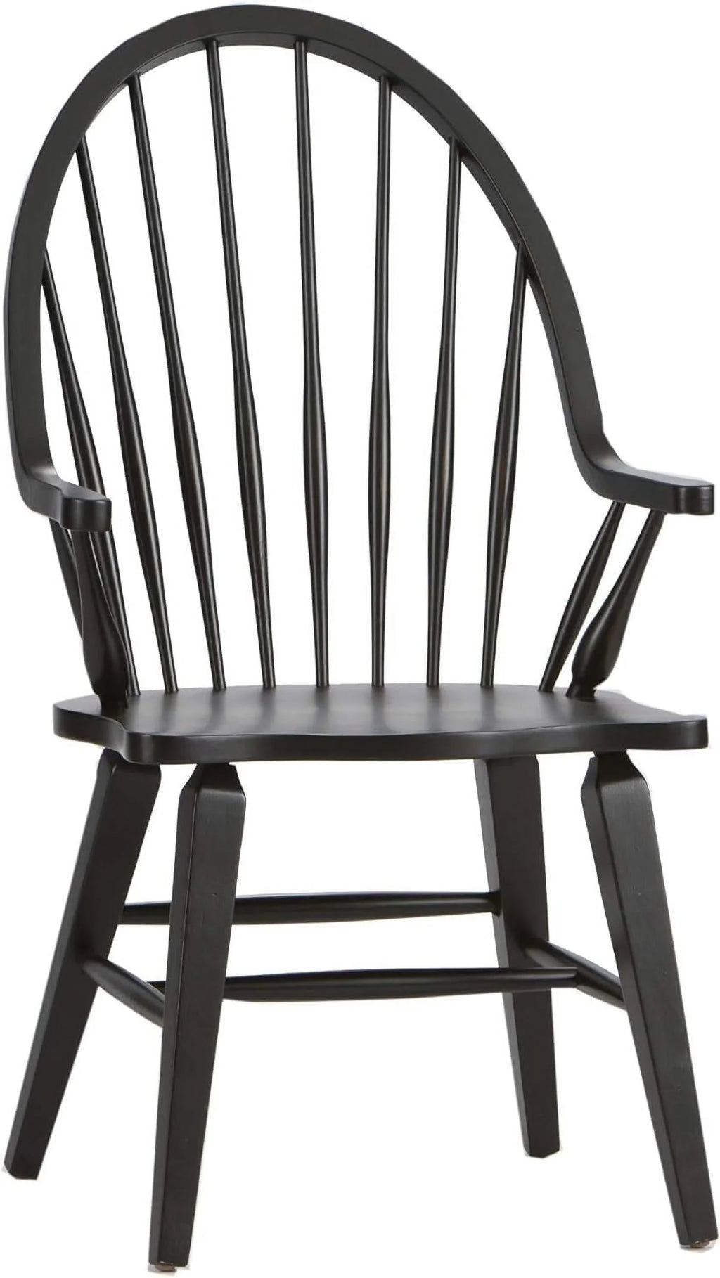 Chair, X Windsor Arm D25 Black H41, Back X W25
