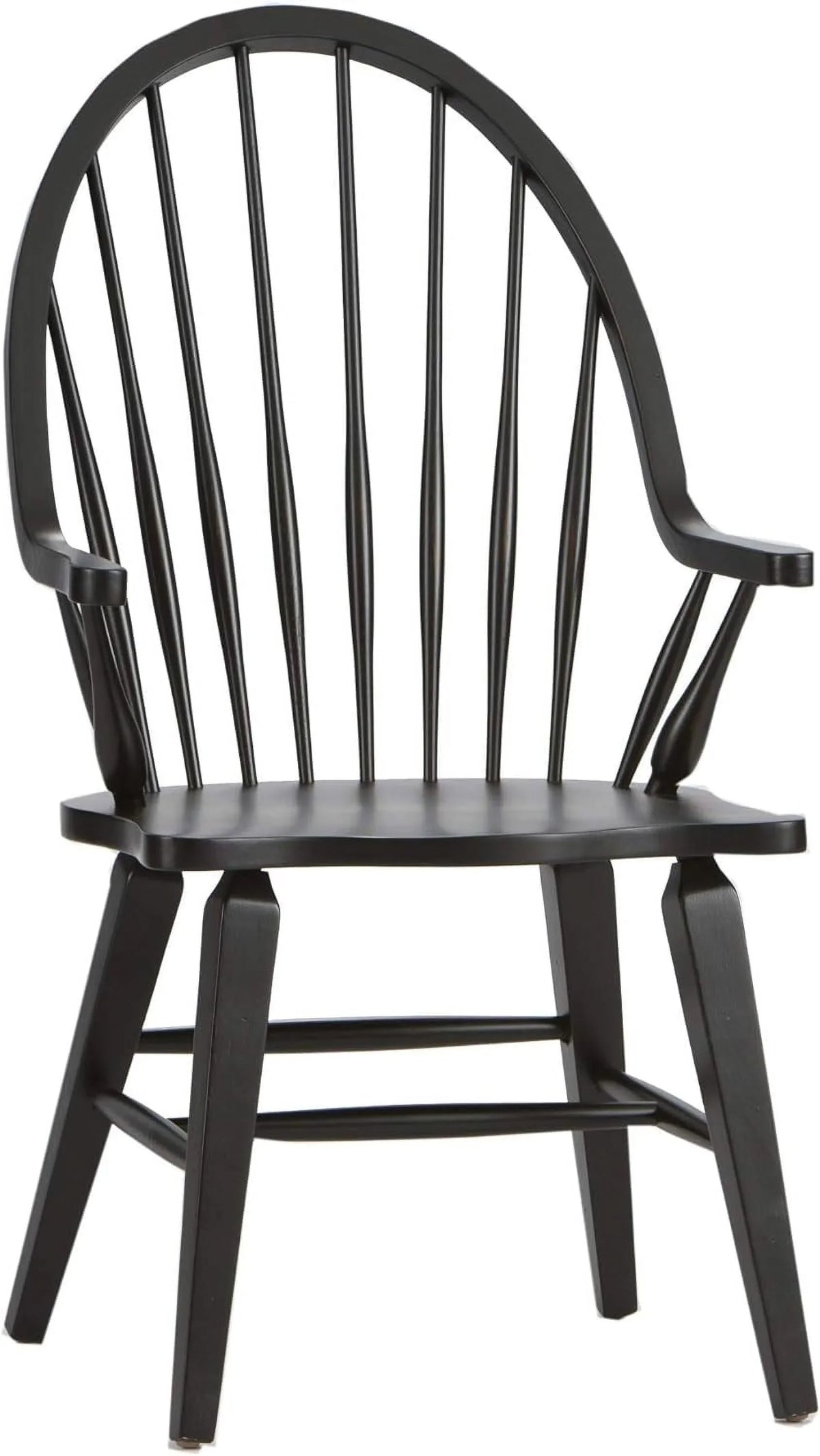 Chair, X Windsor Arm D25 Black H41, Back X W25