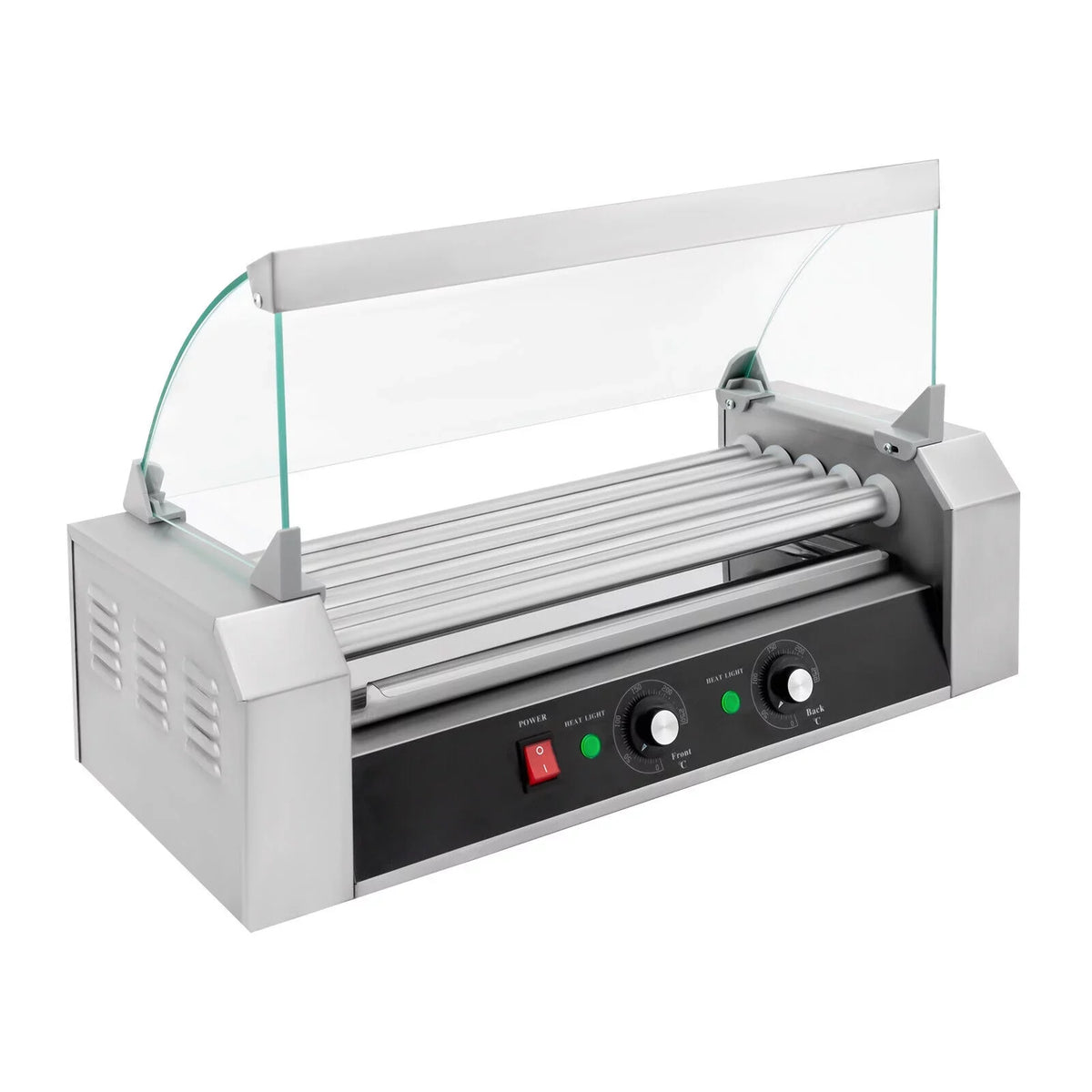 Rollers Stainless Dog 0-250℃ Machine Grilling W/5 110V 12-Hot Set DENEST Sausage Holds