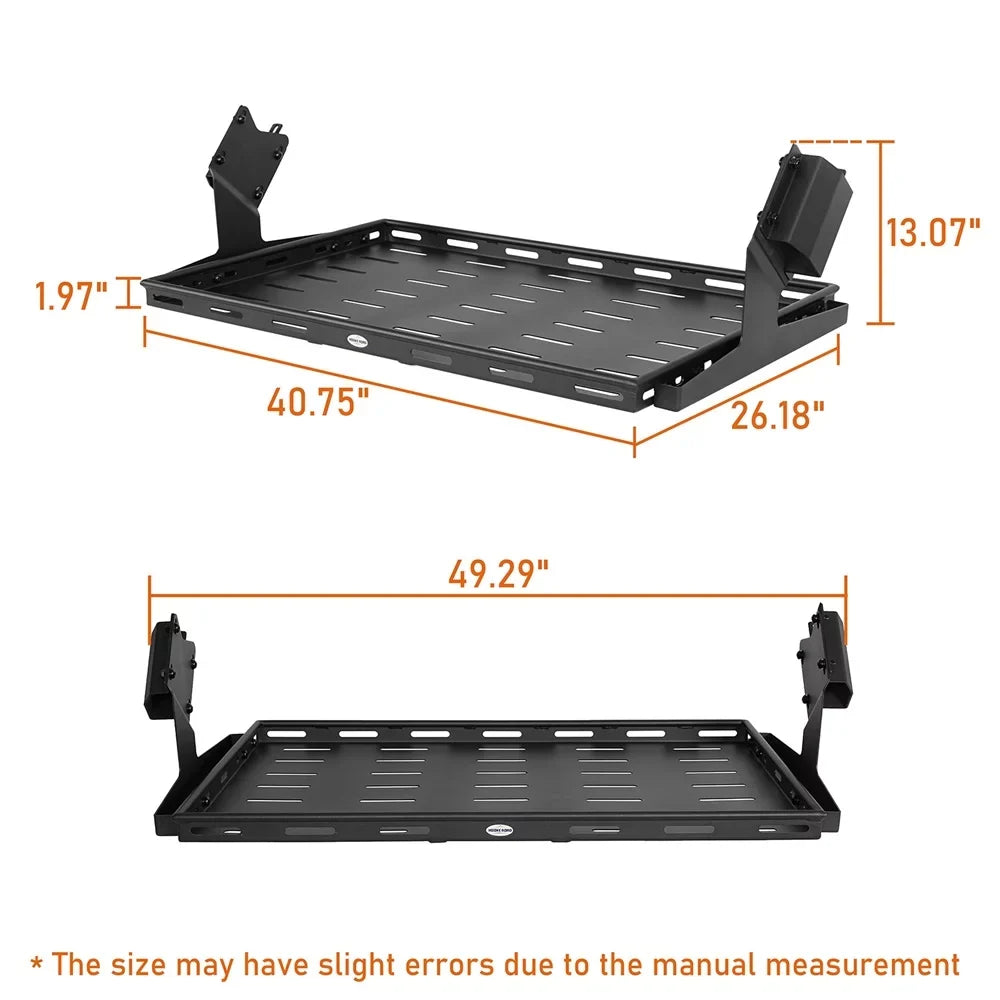 Rack 2021-2023 Cargo Road Rear Basket Black Box Luggage 4-Door Ford Bronco Hooke Fit