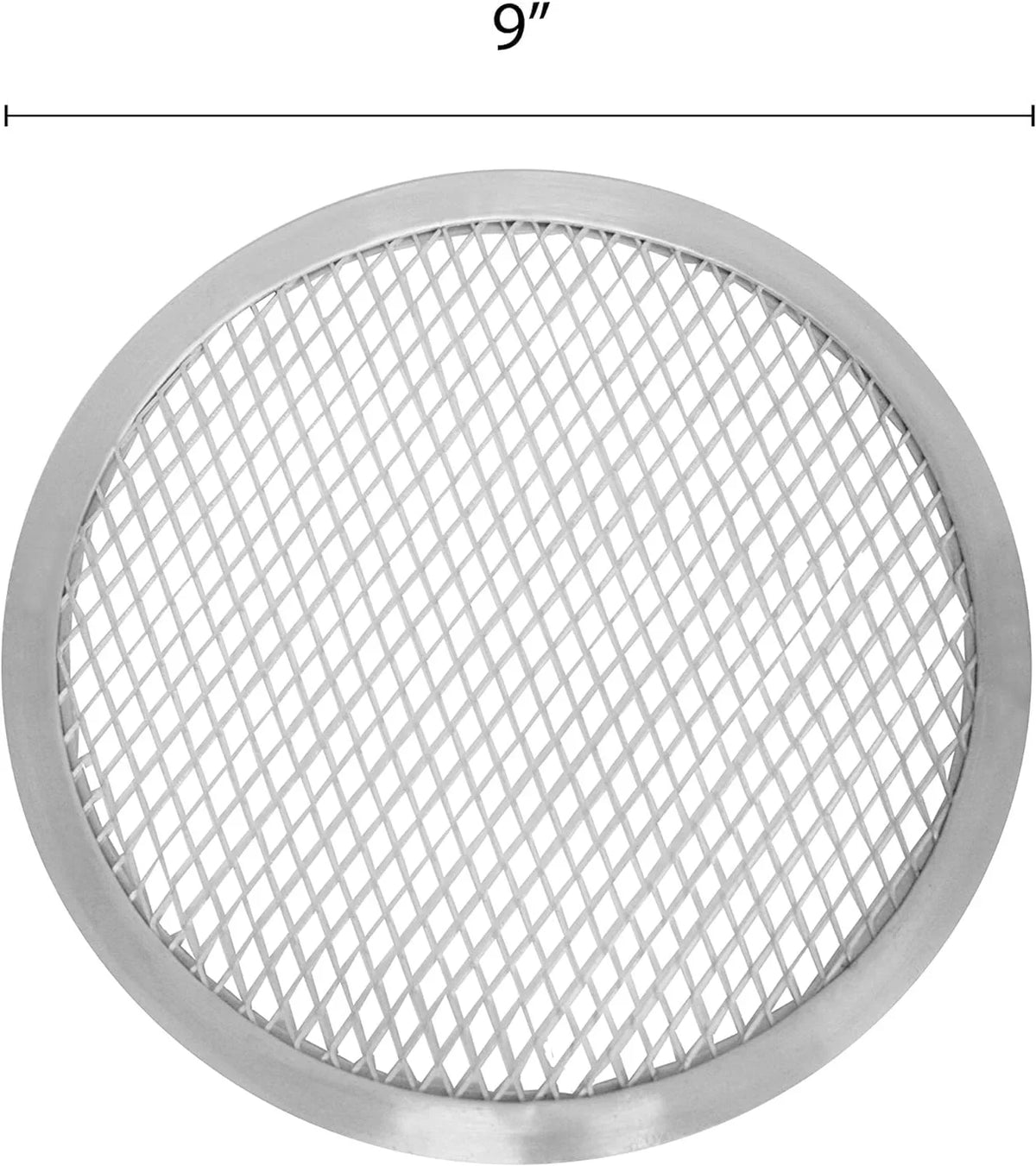 Set Kitchen & Pizza Screen Tray Pizzeria for Seamless Home Round Pan 2 Screen of Rim- Baking Pizza Pizza Round 9” Baking Bakeware Tray TrueCraftware- Restaurants Aluminum