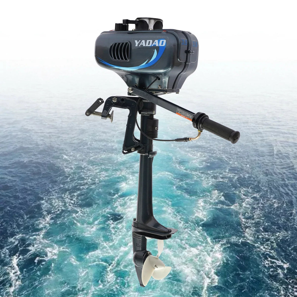 Boat HP System Engine Fishing Boat with 3.5 Outboard Water Motor Engine Cooling 2-Stroke