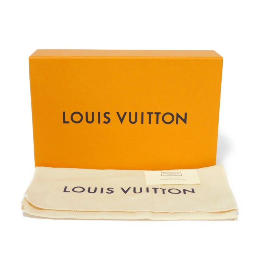 Monogram Billfold Round Men's LV Zipper Logo (Good) VUITTON Eclipse LOUIS Pre-Owned Noir Long Zippy Vertical Wallet M62295
