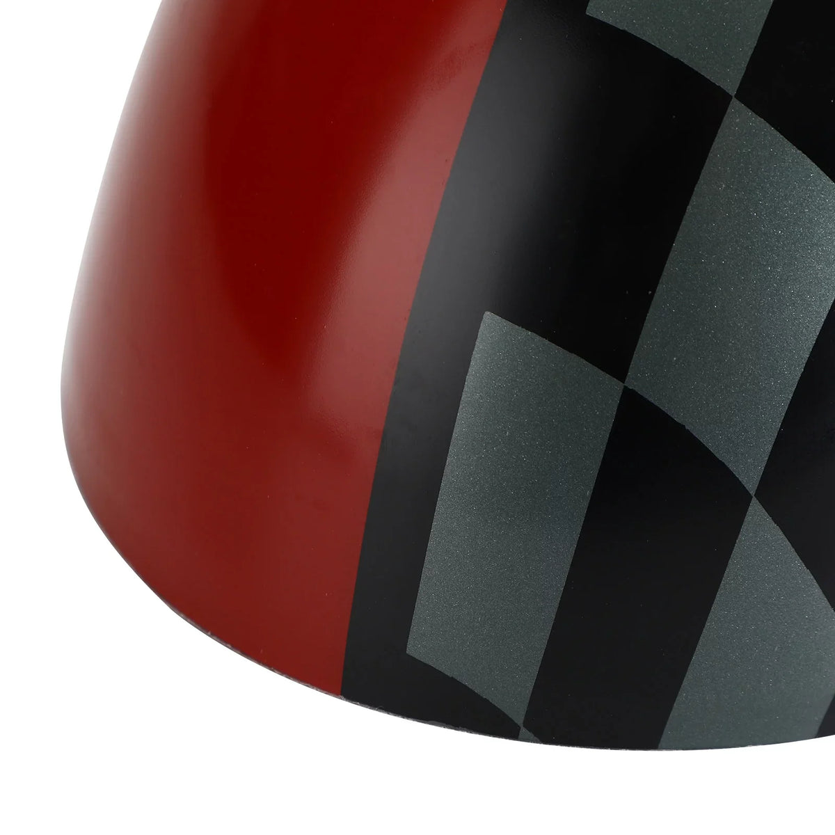 checkered F55 Red Hardtop Mirror F56 for Cover Black/Grey Cooper MINI