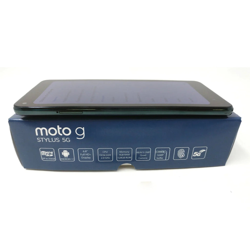Box - Emerald XT2131-3 RAM Phone 128GB Cosmic G Unlocked 4GB 2021 Motorola 5G Moto 6.8" Open Stylus