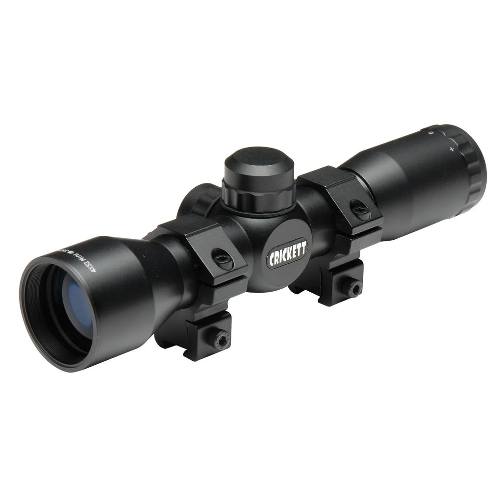 SCOPE YDS 1" FOV 32 KSA FT 100 OBJ TUBE BLACK CRICKETT MATTE 32MM MIL-DOT 4X @