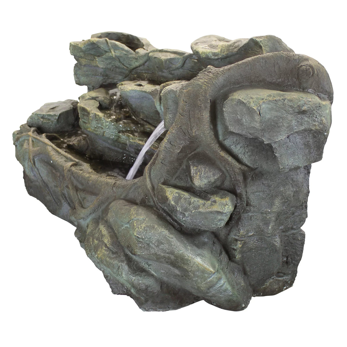 Fountain Staggered Toscano Canyon Design Cascading Rock Garden