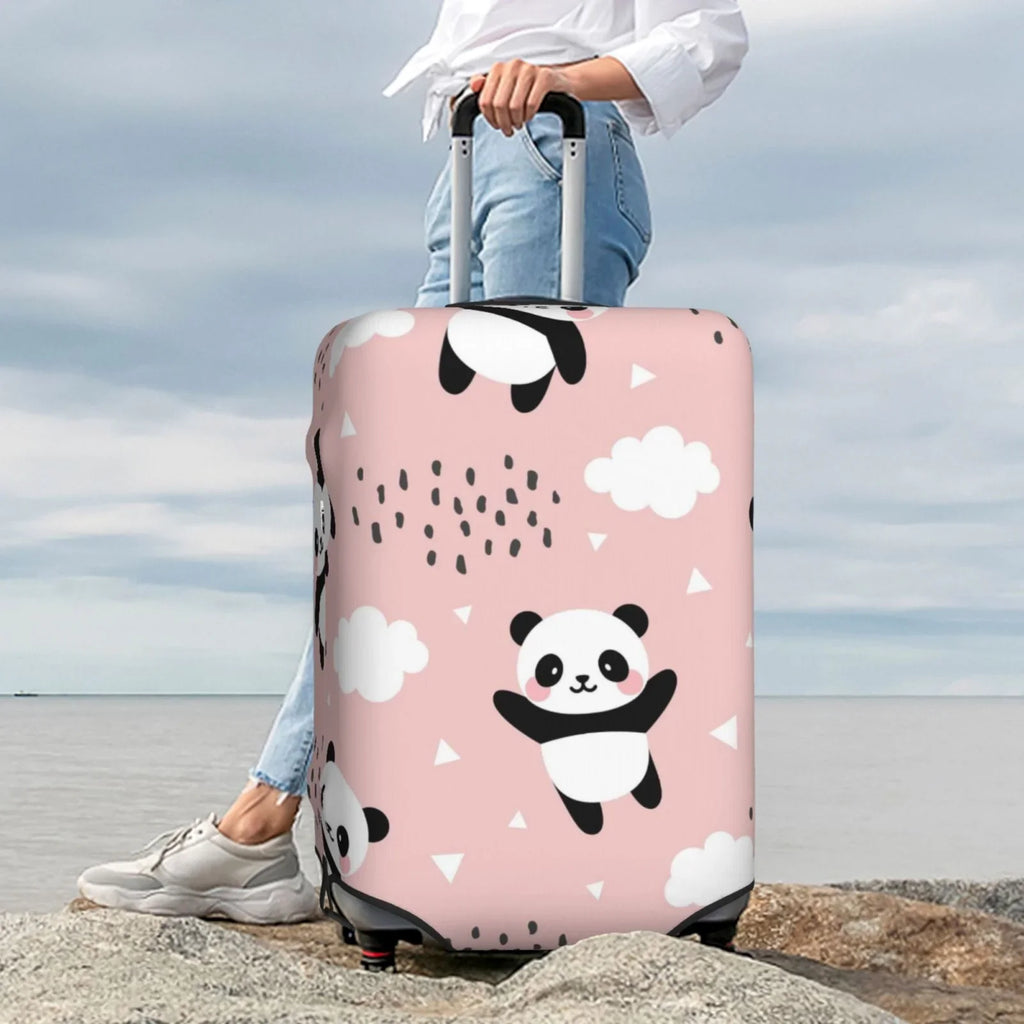 Cover Protector Clouds Anti-Scratch Cover 18-32 Washable The And Star Sky In Suitcase Fits Flying Luggage Panda Between Bingfone Suitcase Cover Luggage Inch
