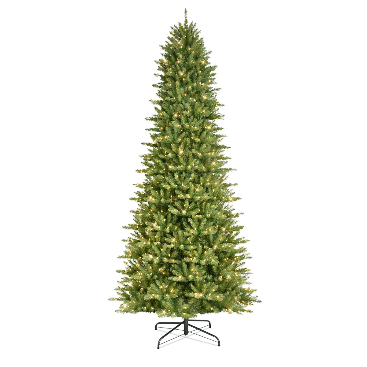 Pre-lit Artificial Fraser Clear 800 UL Fir Christmas Tree Lights listed 9 ft. Slim