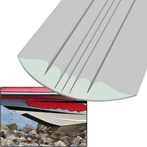 Keelguard for Light Series Keelguard (20'-21' 8' Fiberglass, 20608 Keel Megaware 102 Megaware Boats), Gray Guard 20608
