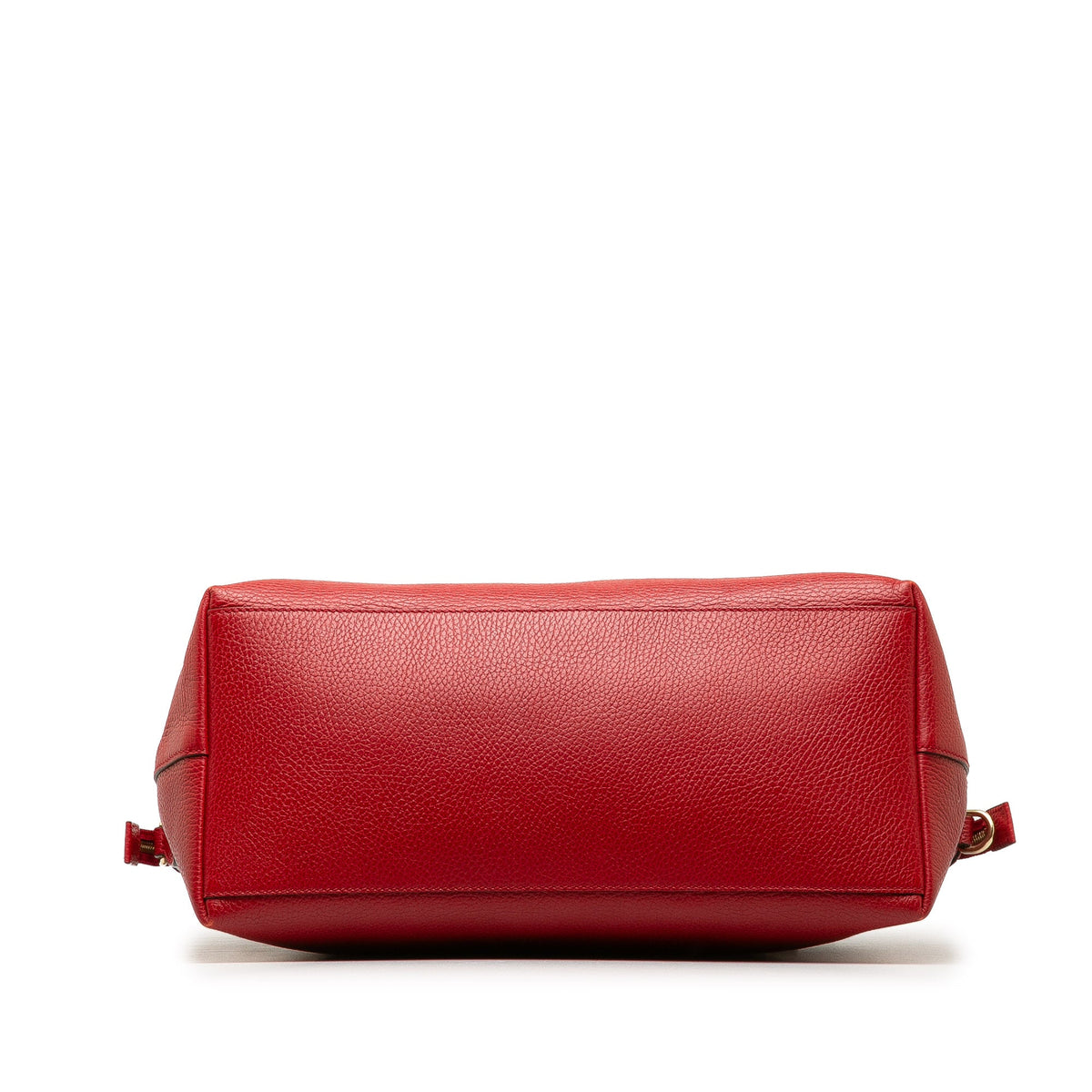 Leather Red Unisex Satchel Charm GG (Good) Calf Authenticated Dome Gucci Pre-Owned Convertible