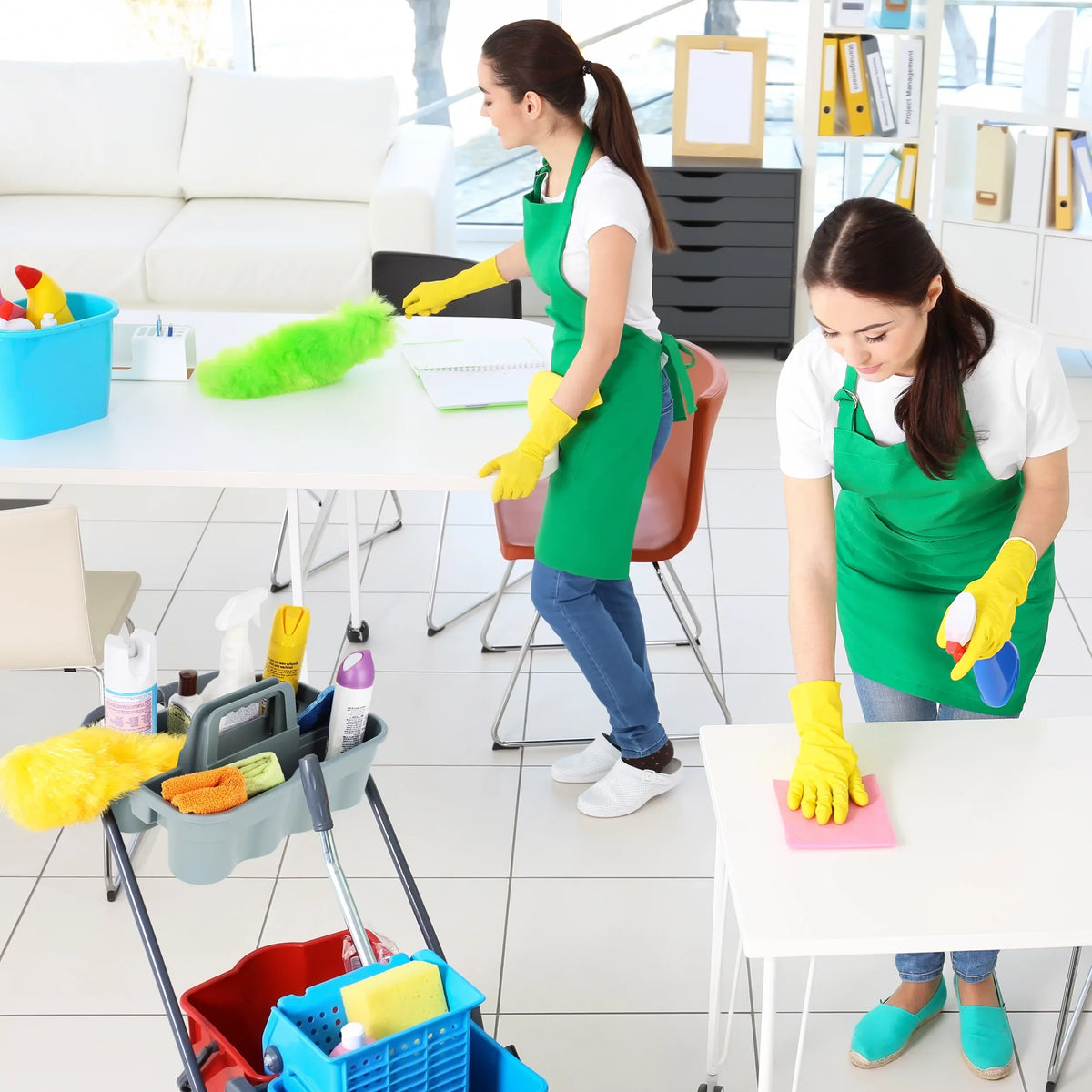 Supplies Set - Caddy BISupply Caddies Bathroom Cleaning Organizer Cleaning 4pk