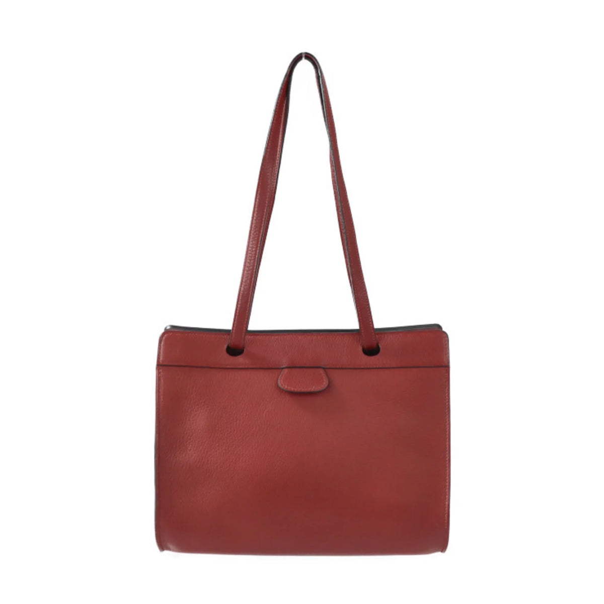 □E Museau stamp Ash (Good) Rouge Taurillon Shoulder bag HERMES Tote Hermes Pre-Owned Clemence