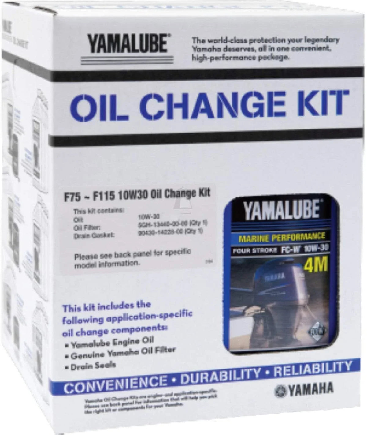 Motor; F115 Outboard 4) F75 (Pack Change - Kit, Oil LUBMRNMDKT11 10W-30 LUB-MRNMD-KT-11 Yamaha Of