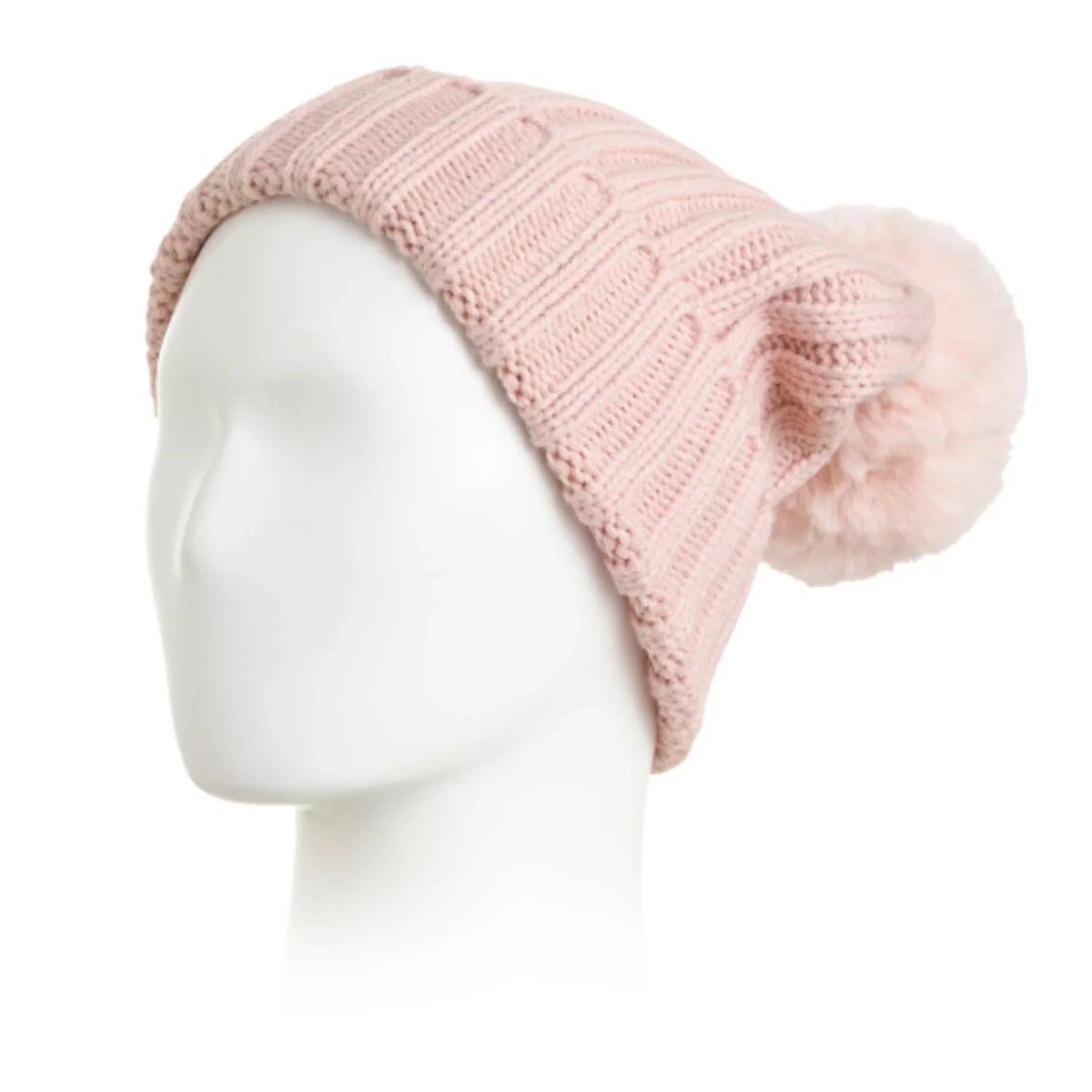 Pom Women's Winter Fur Beanie Box with Faux Hat Vince Camuto Gift