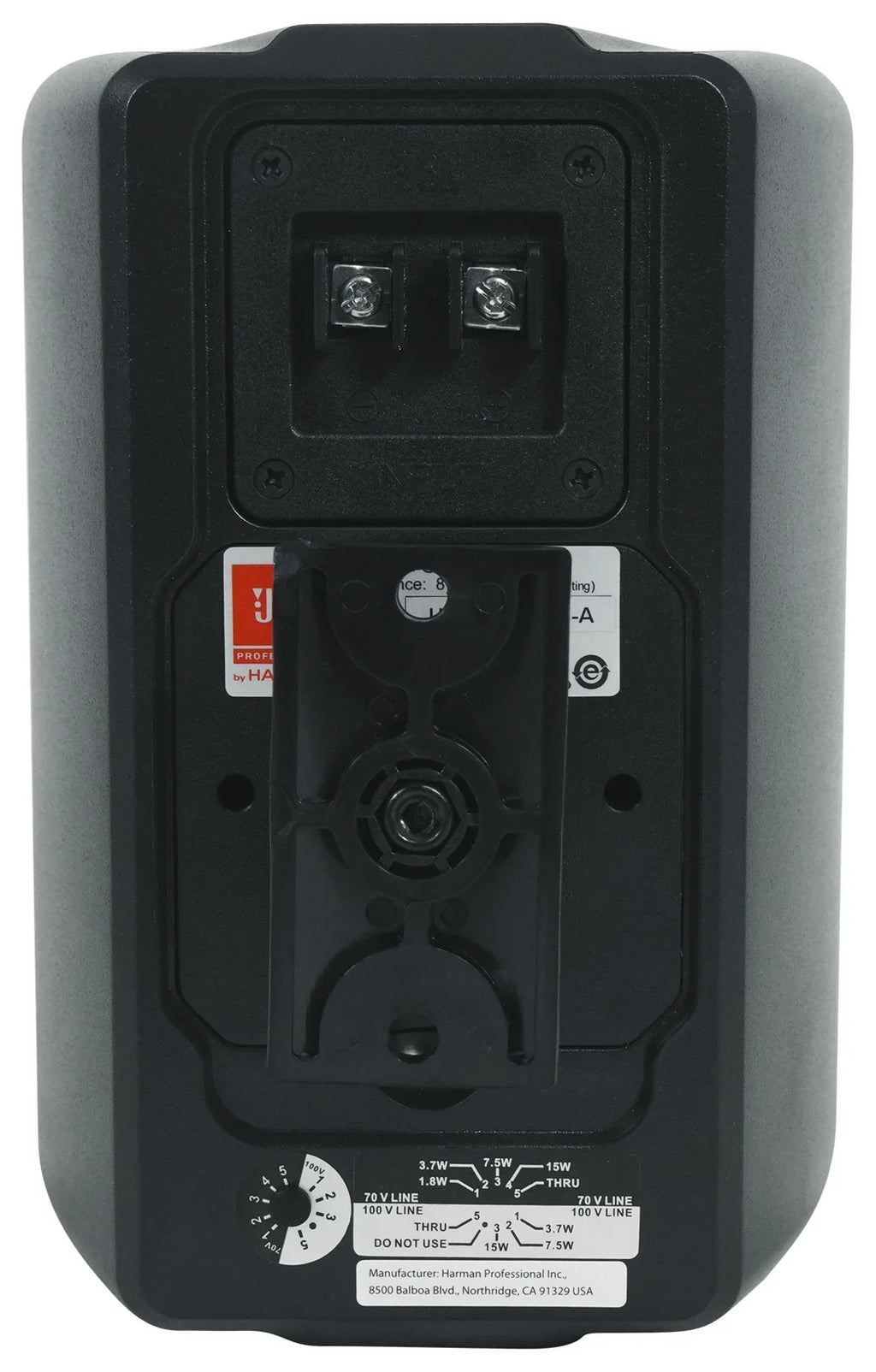 Amp + 70v JBL Control Black Speakers Wall 3" (4) 23-1 Indoor/Outdoor Commercial