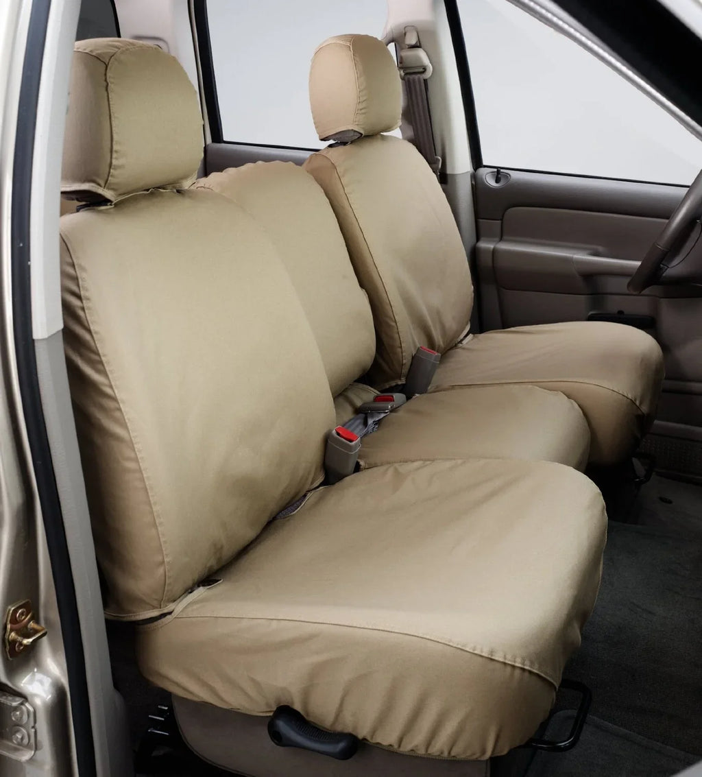 Black Covers SeatSaver Charcoal Fabric, Fits Front select: F150 2001-2003 Bench FORD Custom-Fit Seat Polycotton - Covercraft