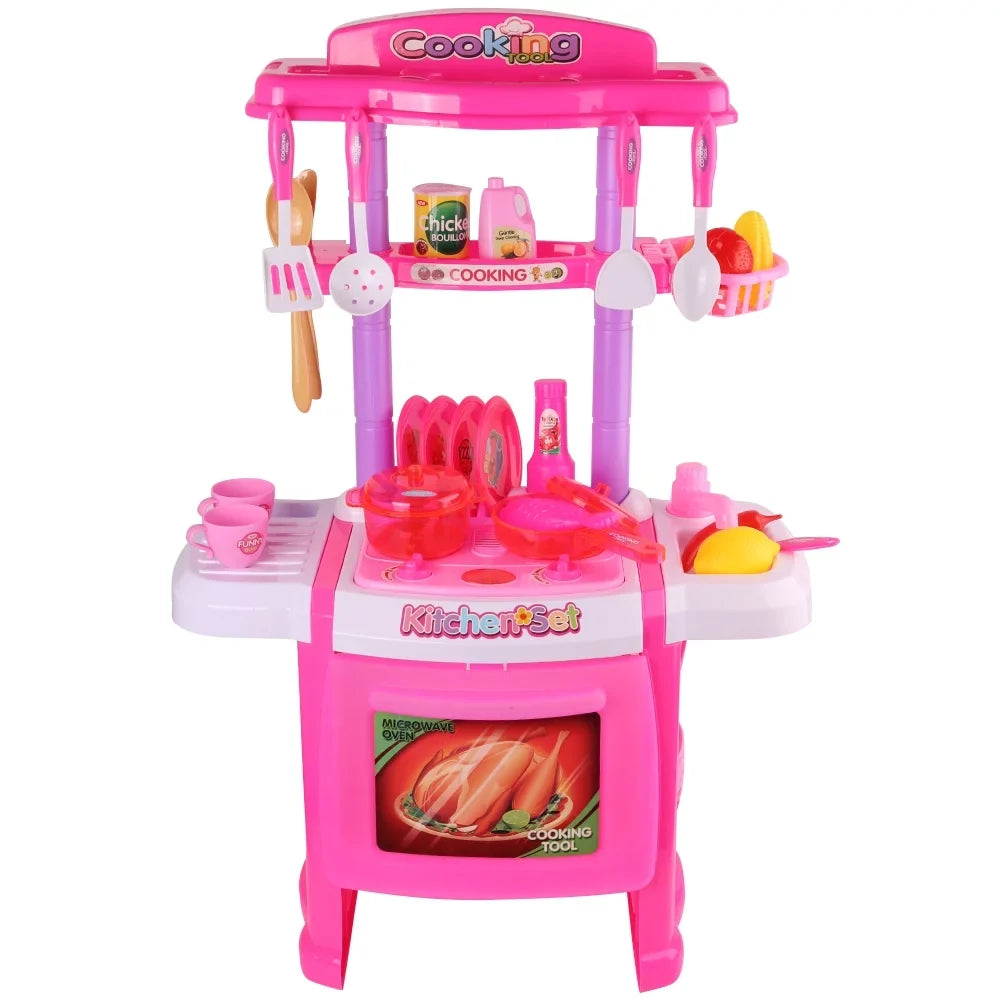 Set Pretend Cups, Cooking with Food, Pots Play Little Pans and Kitchen Utensils, Chef's